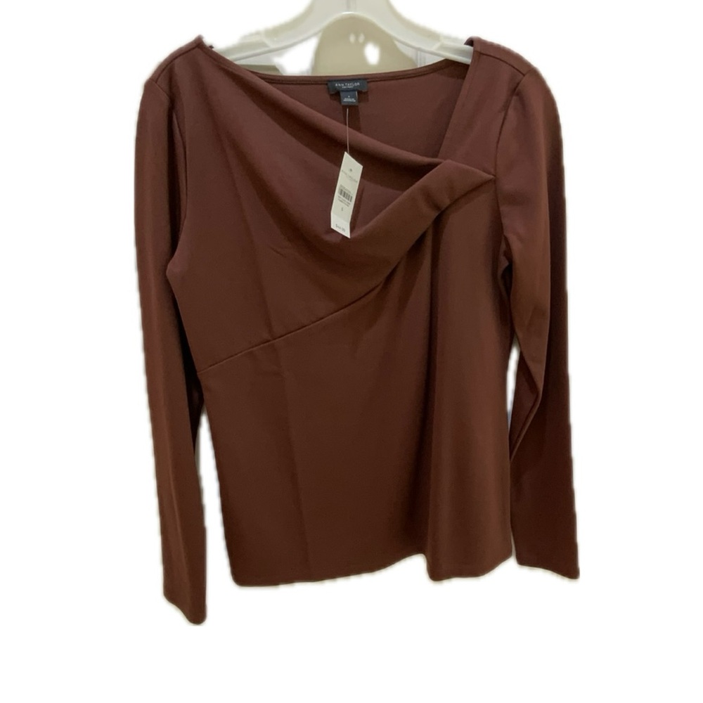 Ann Taylor Factory NWT Brown long sleeve shirt